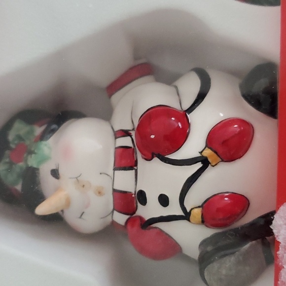 Fritz And Floyd Snowman and Christmas Tree Salt and Pepper - Picture 2 of 8